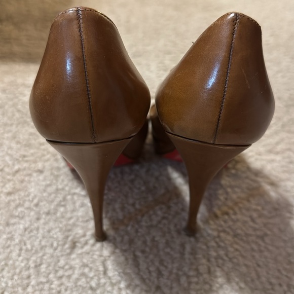 Christian Louboutin Brown Leather Mary Janes - Picture 5 of 8